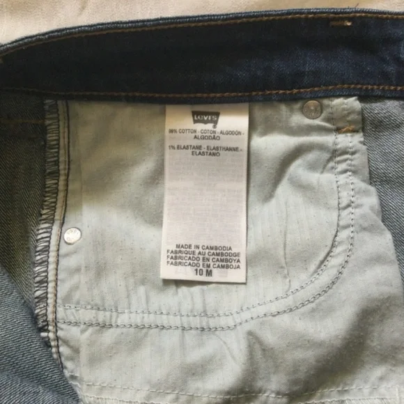 Levi’s for Brooks Brothers Demi Curve Classic Straight Leg Denim Jeans SZ 10M 30 - Picture 12 of 15